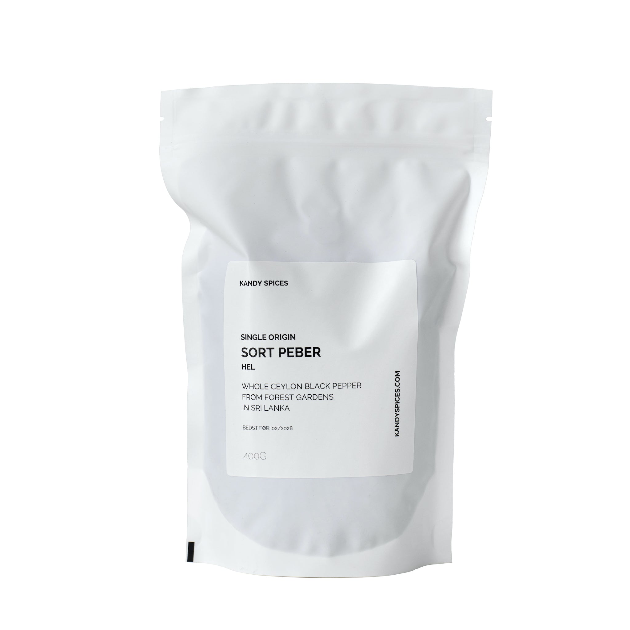 SORT PEBER 400g