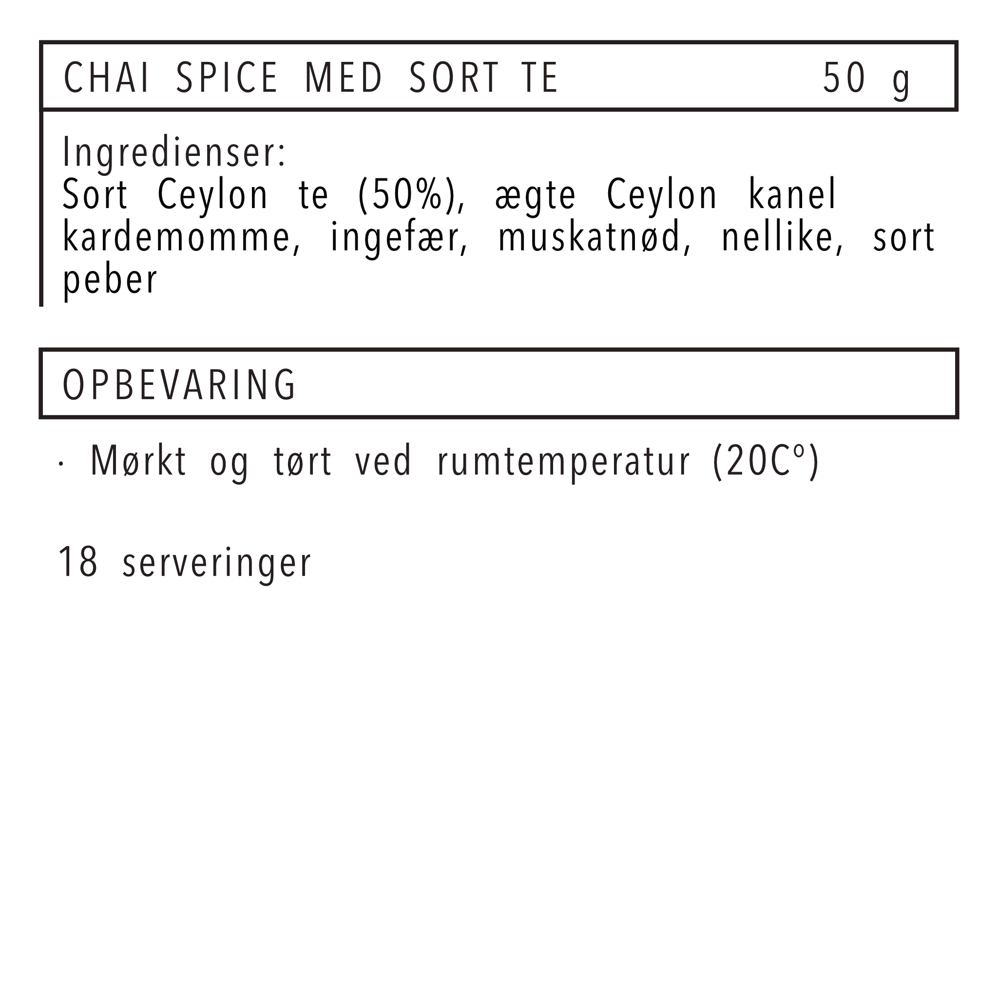 CHAI SPICE