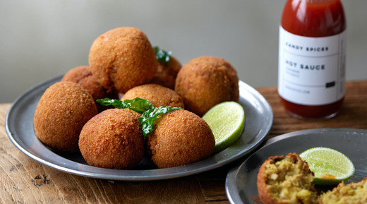 Fish Cutlets Srilankanske fiskekroketter med varme krydderier